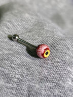 Awakening of the Feral Beast | Titanium Reptile Dragon Eyeball Stud - Crux Jewelry product image 4