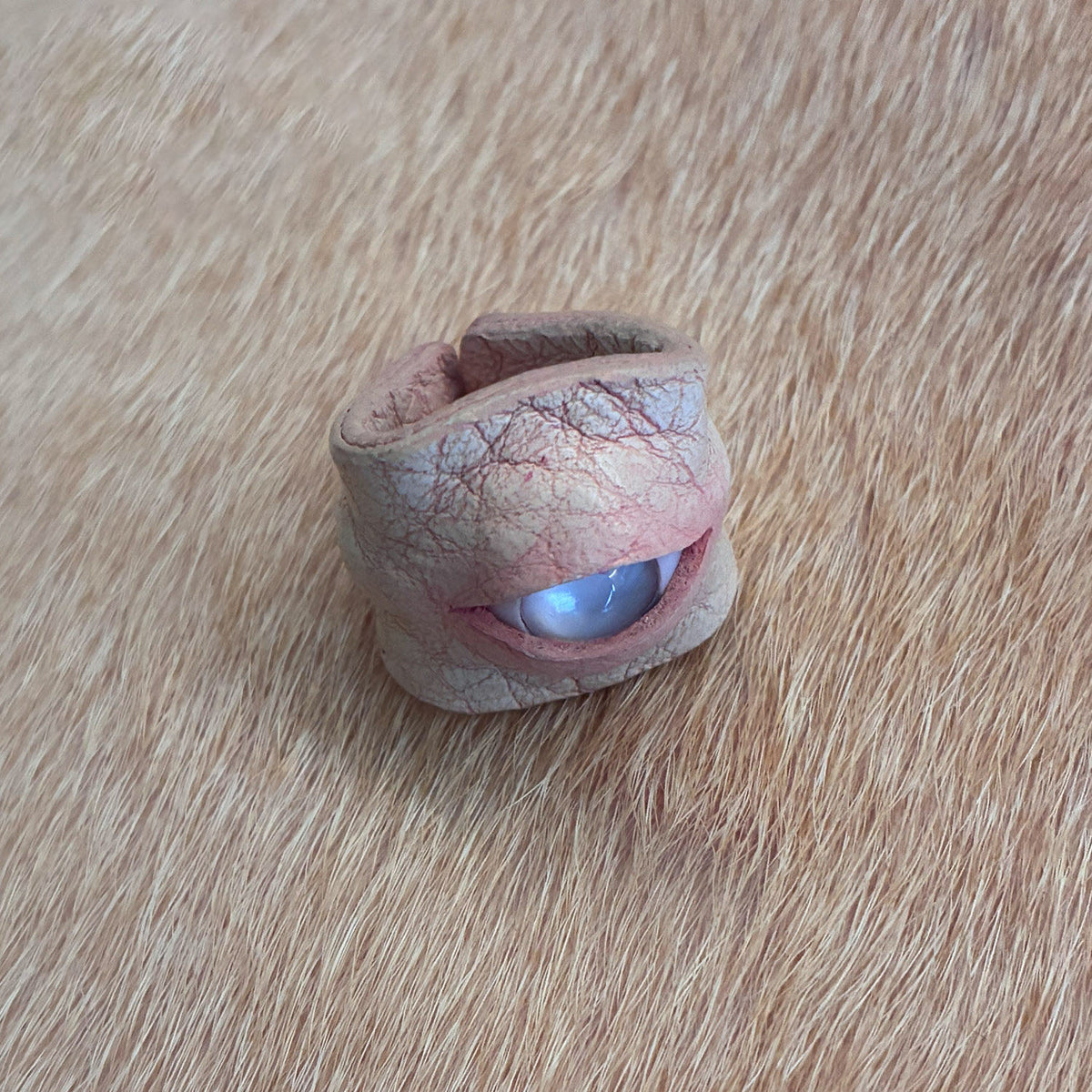 Hyper-realistic Flesh Eye Ring - Silicone Human Skin Eyeball Jewelry - Crux Jewelry product image 4