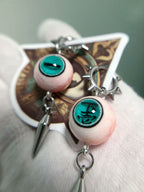 Hypnotic Nightmare | Lower Rank One Enmu Inspired Eyeball Earrings - Crux Jewelry product image 6