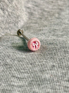 Handcrafted Titanium Dark Coquette Eyeball Piercing | Pastel Goth Labret Stud - Crux Jewelry product image 5