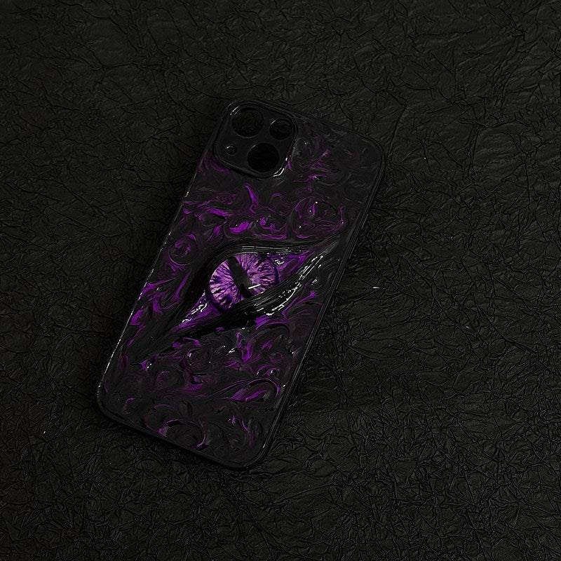 "Elemental Chaos" Marbled Dragon Eye 3D Phone Case | Swirling Texture Resin Cover product image 2
