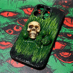 "Eternal Decay" 3D Realistic Skull Phone Case | Handmade Gothic Dripping Texture Art - Crux Jewelry product image 5