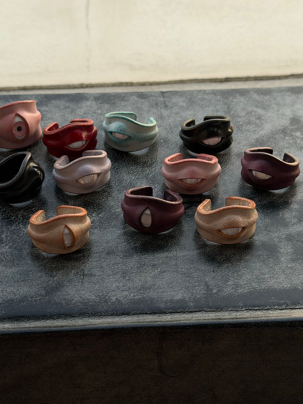 The "Skinwalker" Collection: Colorful Creature Eye Rings | Handcrafted Oddities - Crux Jewelry product image 2