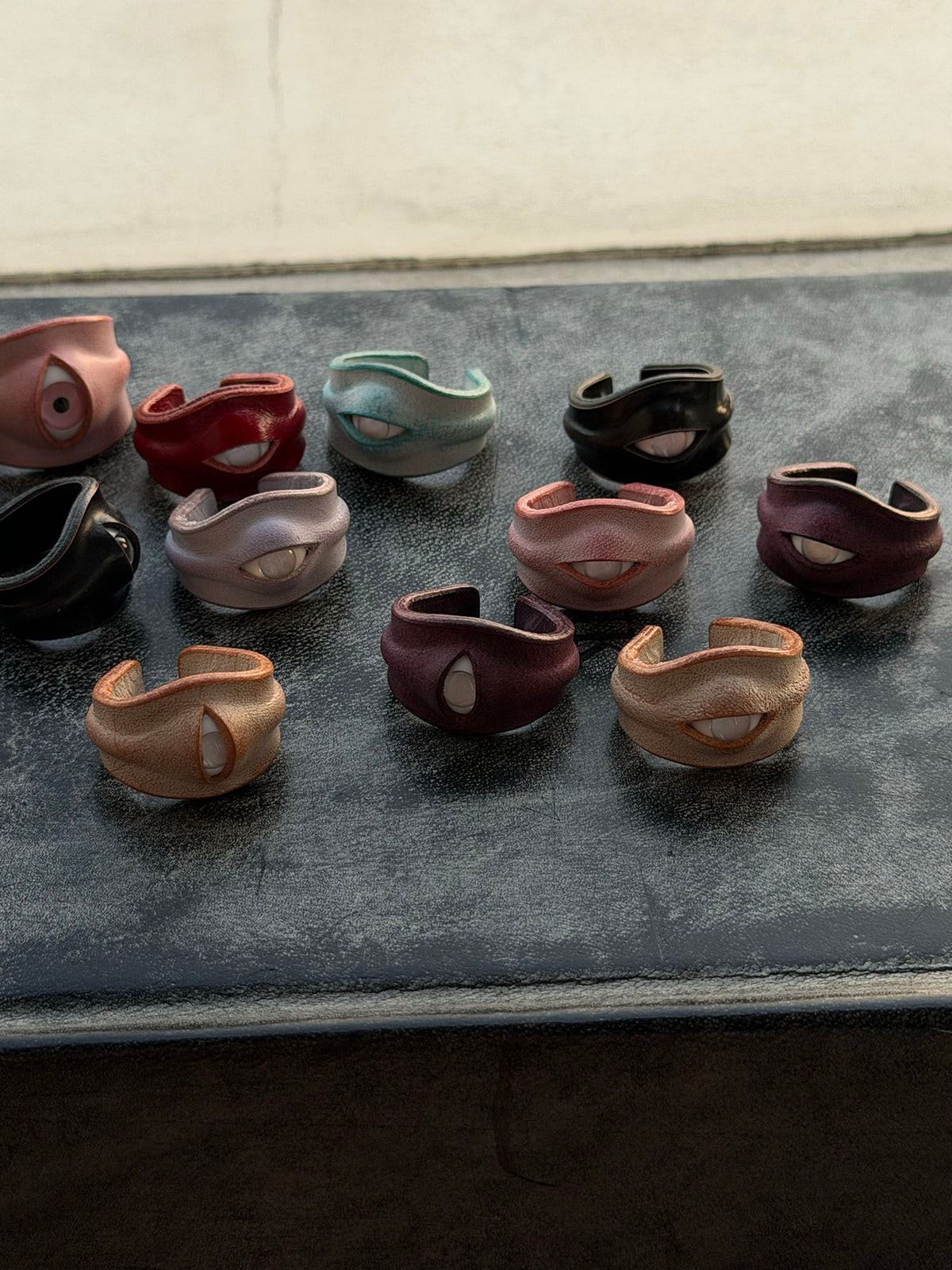 The "Skinwalker" Collection: Colorful Creature Eye Rings | Handcrafted Oddities - Crux Jewelry product image 2
