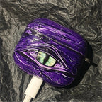 "Pocket Monster" 3D Multi-Eye AirPods Case | Handmade Horror Gore & Glow Texture Cover - Crux Jewelry product image 5