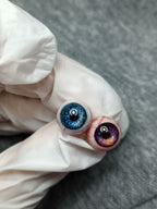 (Bloody Veined Version) Realistic Lifelike Eyeballs | Ear/Tongue/Lip Studs - tongue piercing jewelry 3