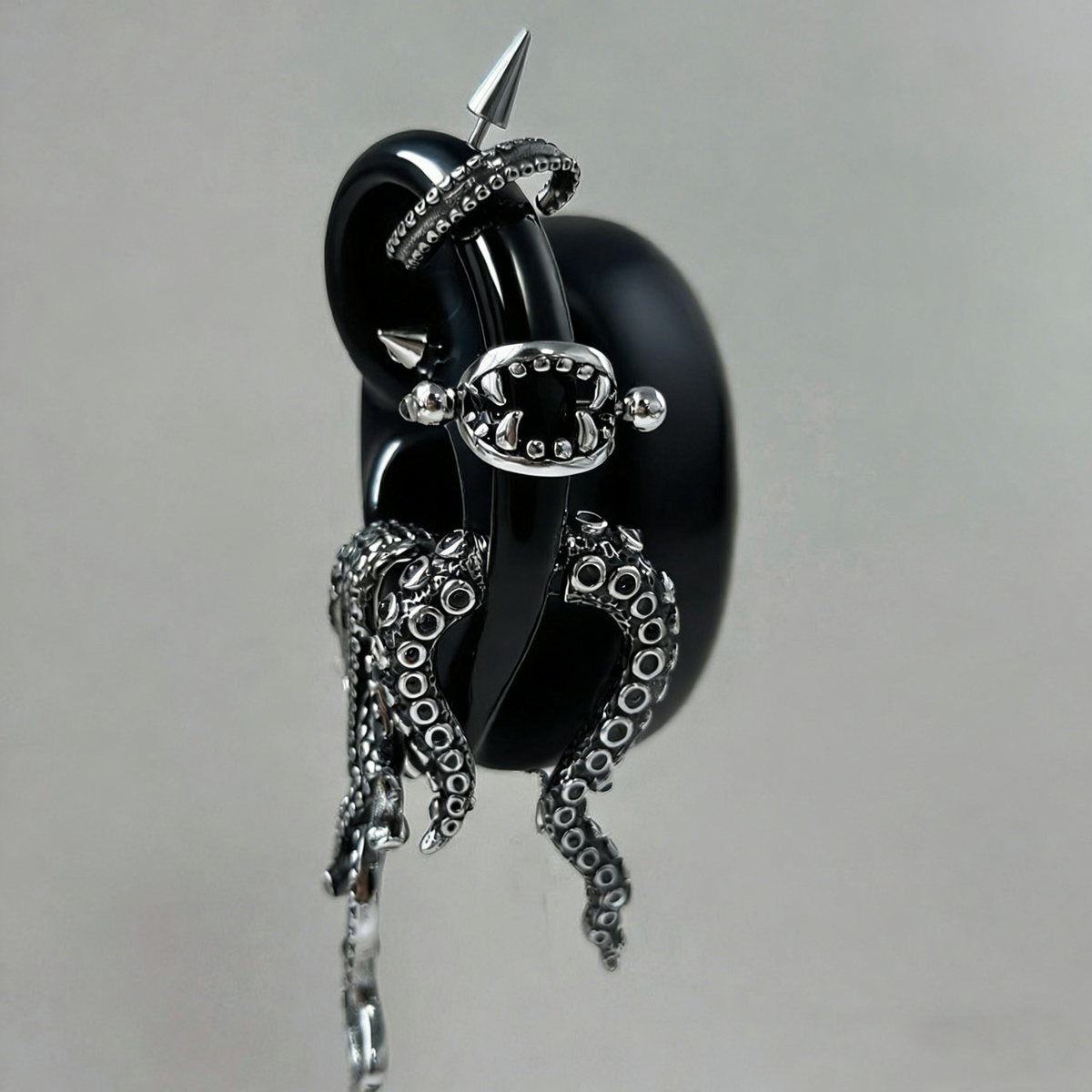 The "Abyss" Collection | Deep Sea Kraken & Tentacle Earrings Stack - ear and cartilage jewelry 1