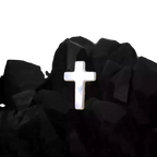 Hallowmas - Moonlight Gothic Cross Labret/Ear Stud - Moonlight Gothic Cross Labret
