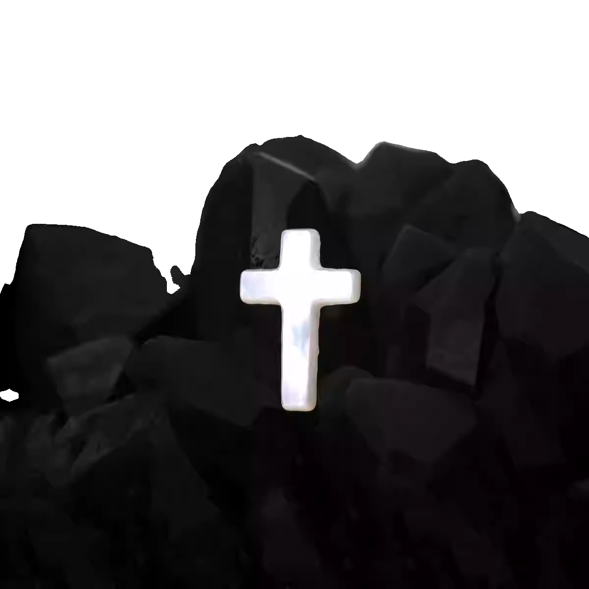 Hallowmas - Moonlight Gothic Cross Labret/Ear Stud - Moonlight Gothic Cross Labret