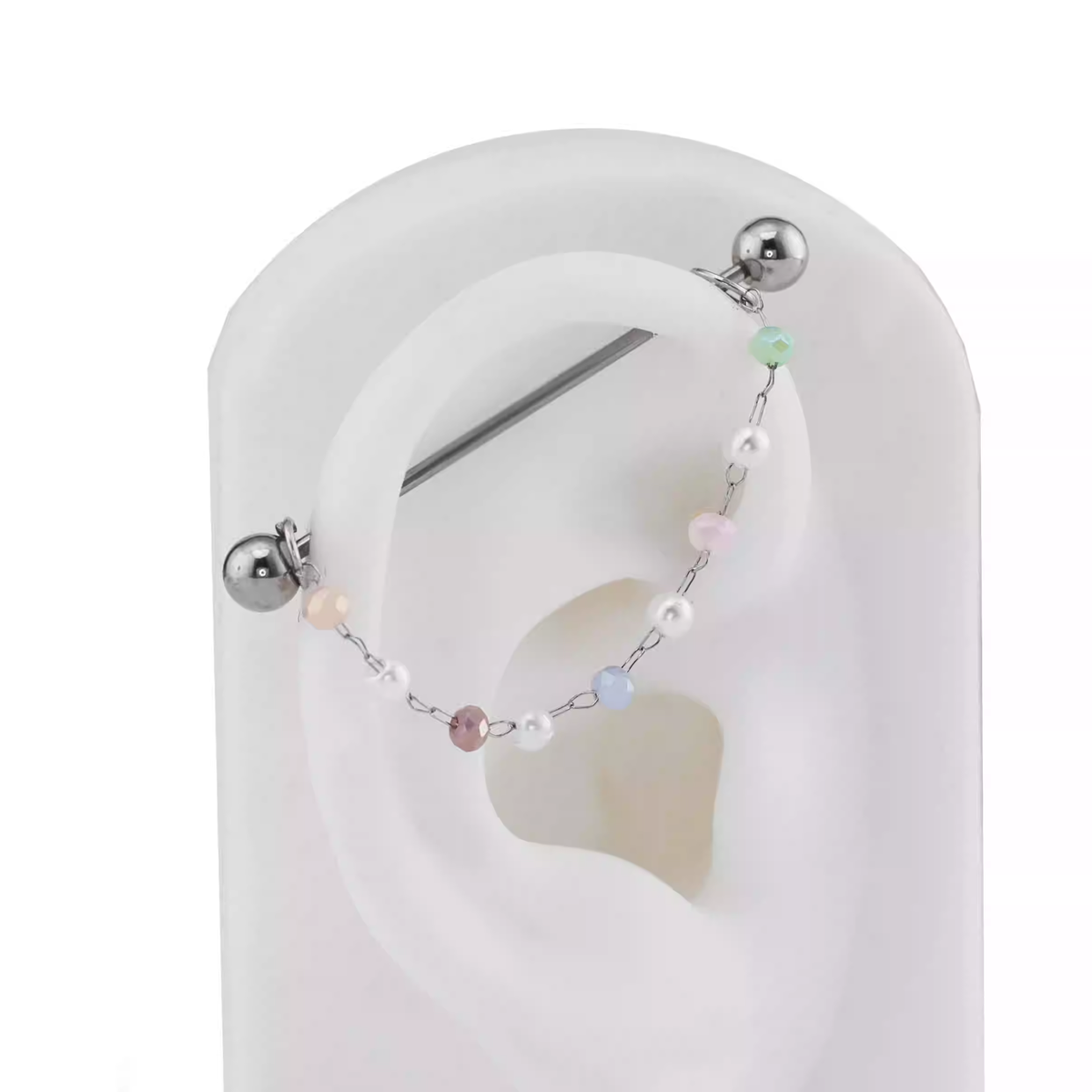 Macaron Color Ball Ear Chain - product image 2