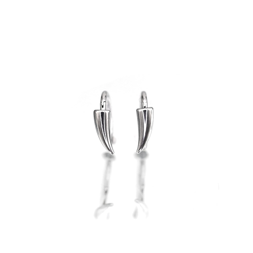 CRUX - Pair Of Vampire Fang Gothic Hoop - CRUX - Pair Of Vampire Fang Gothic Hoop - 8mm