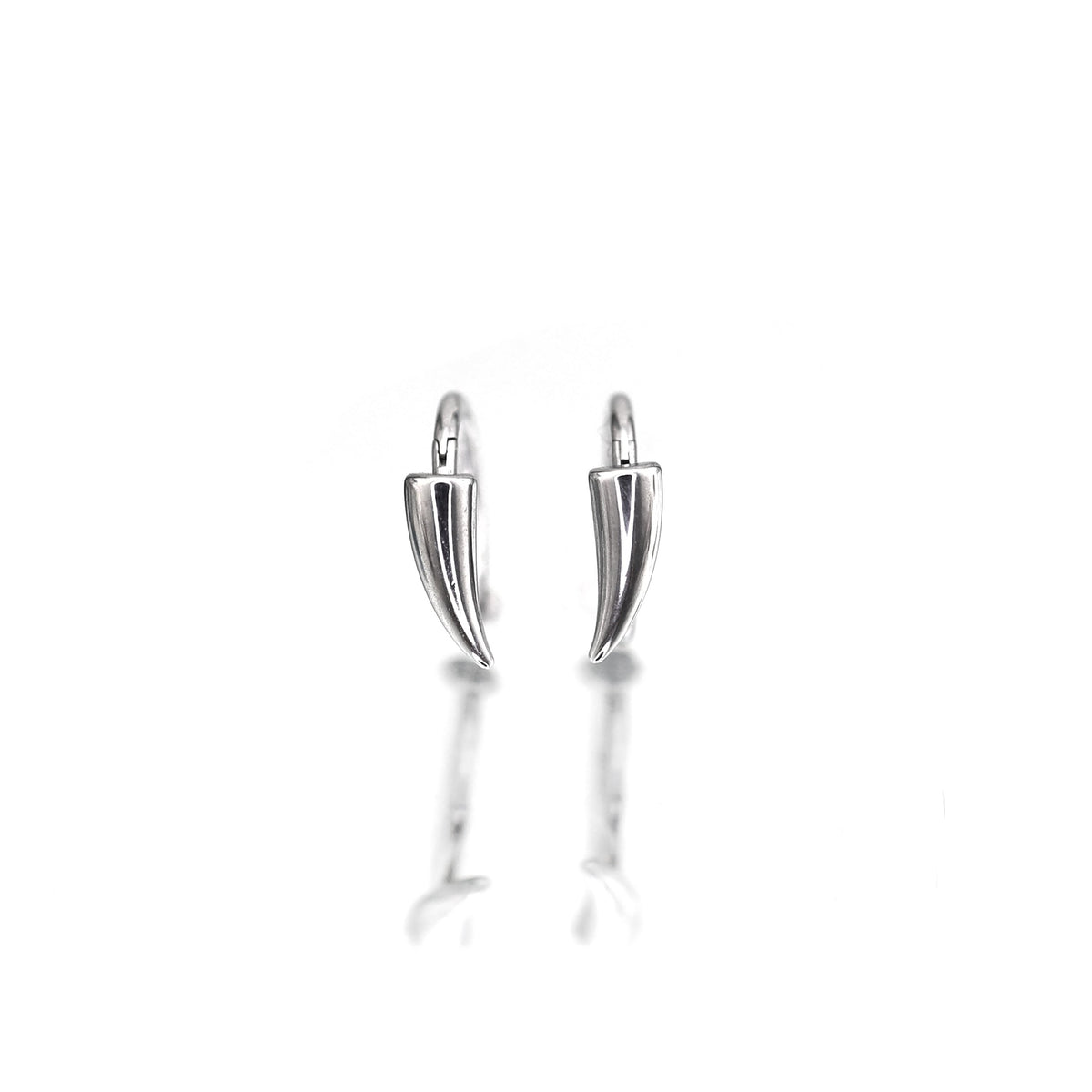 CRUX - Pair Of Vampire Fang Gothic Hoop - CRUX - Pair Of Vampire Fang Gothic Hoop - 8mm