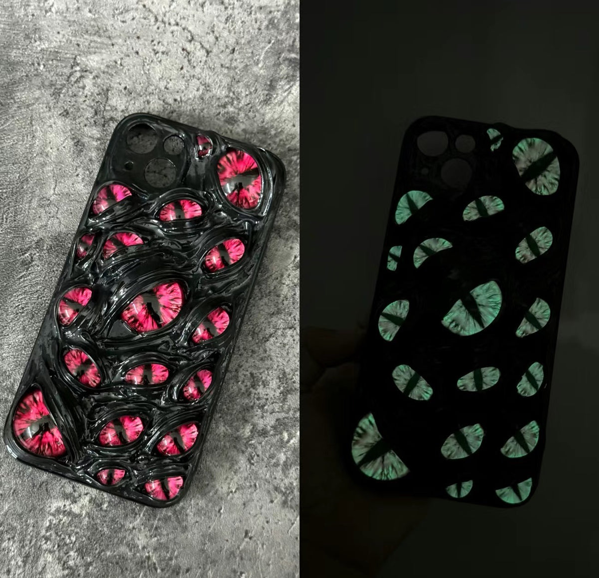 Eldritch Skin: The Watcher - 3D Cthulhu Eyeball Case(6 Glow Styles) - Crux Jewelry product image 8