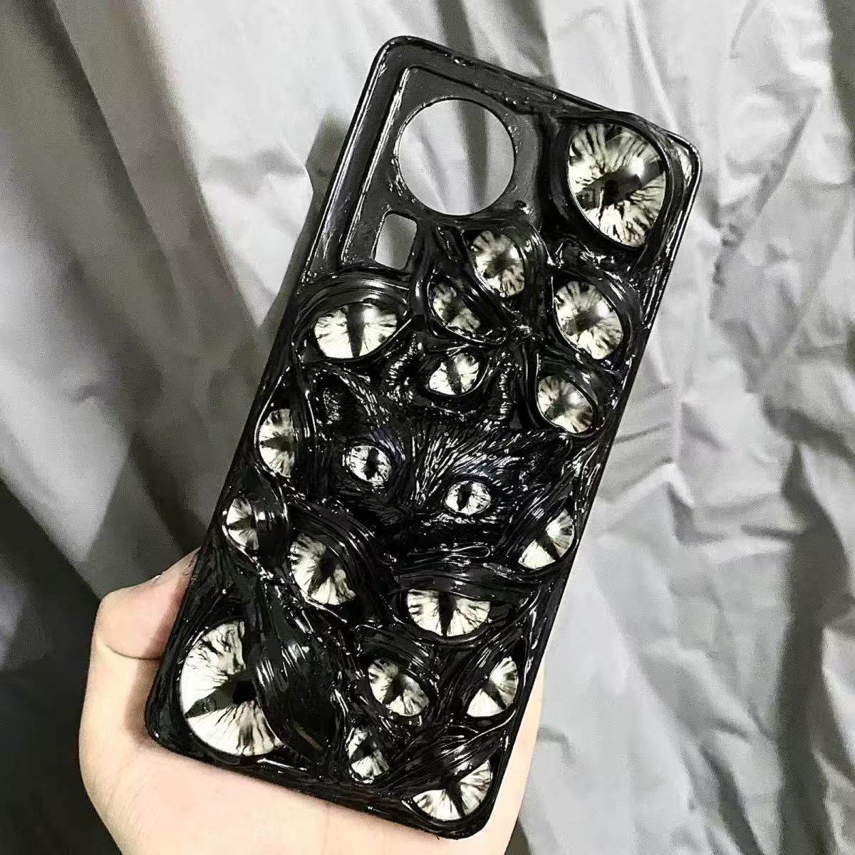 Demon Cat Eye 3D Gothic Phone Case Series Glow-in-the-Dark - Crux Jewelry product image 6