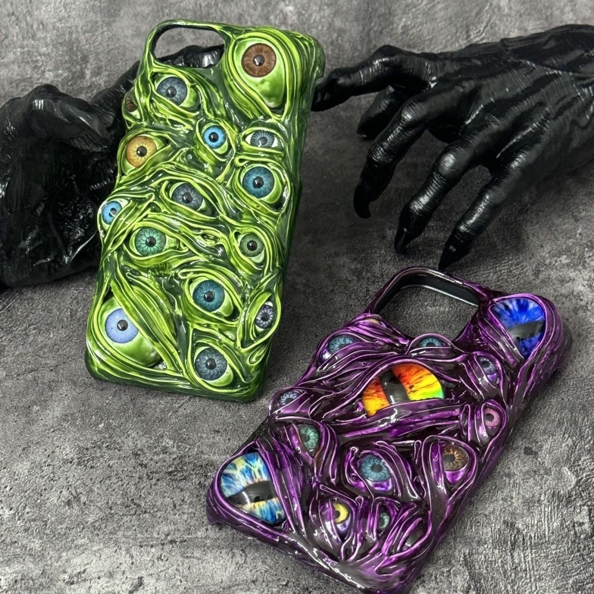 "Thousand Eyes" Cthulhu Monster 3D Phone Case | Textured Creepy Cute Cover - Crux Jewelry product image 1
