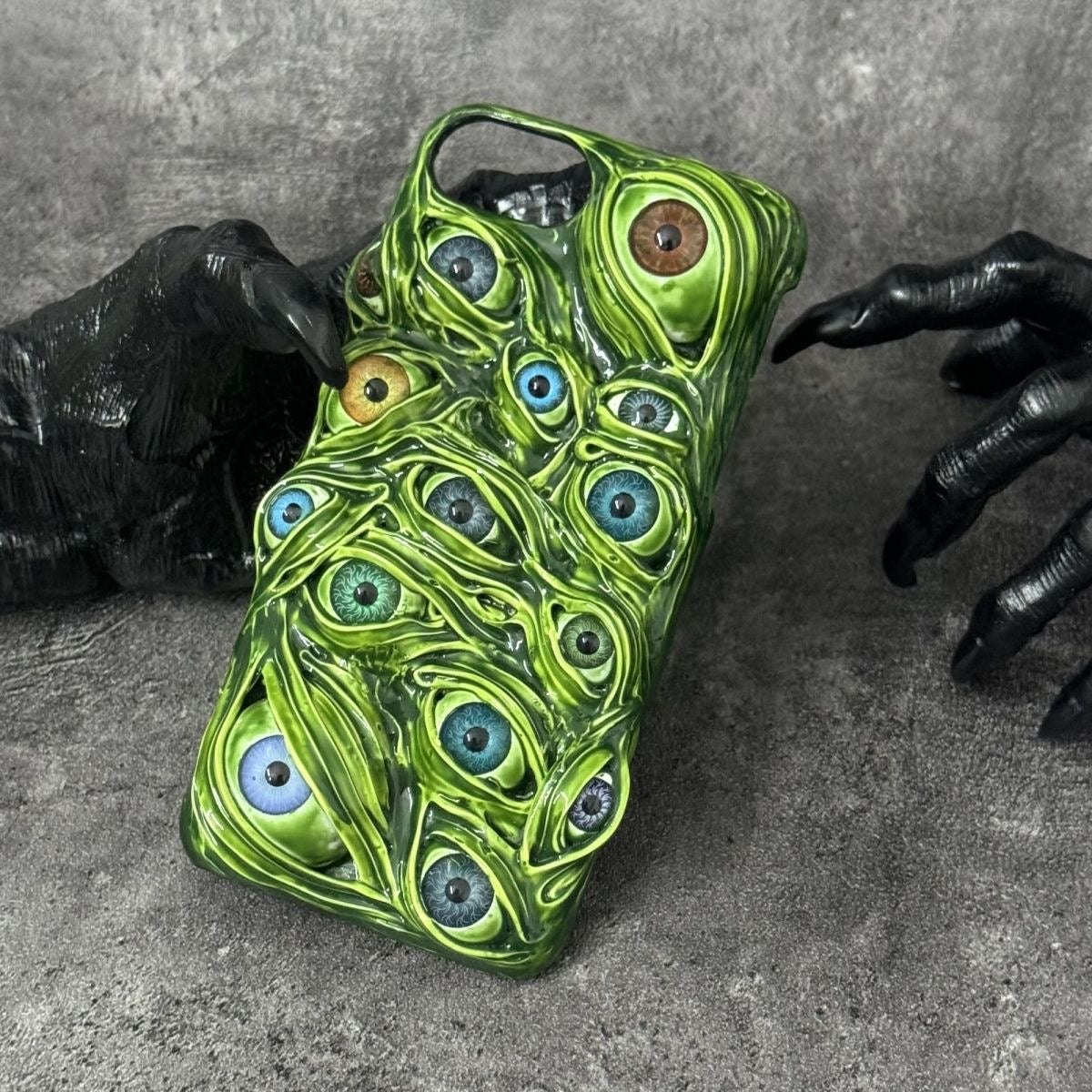 "Thousand Eyes" Cthulhu Monster 3D Phone Case | Textured Creepy Cute Cover - Crux Jewelry product image 3