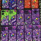 "Graffiti Beast" Custom Name 3D Phone Case | Personalized Hand-Painted Text & Monster Eyes - Crux Jewelry product image 1