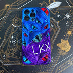 "Graffiti Beast" Custom Name 3D Phone Case | Personalized Hand-Painted Text & Monster Eyes - Crux Jewelry product image 3