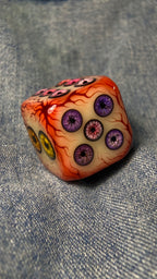 Handmade "Eye of Cthulhu" D6 Dice – Realistic Monster Eye Resin Die gothic collectible - image 4
