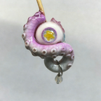 Mystic Star Cthulhu Eye – Purple Tentacle Earrings - Crux Jewelry product image 3