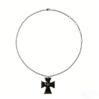 The "Crux" Pendant - Hyper-realistic Eye Cross Necklace | Gothic Occult Jewelry - Crux Jewelry product image 2