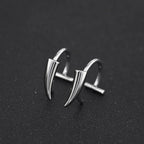 CRUX - Pair Of Vampire Fang Gothic Hoop - CRUX - Pair Of Vampire Fang Gothic Hoop - 8mm