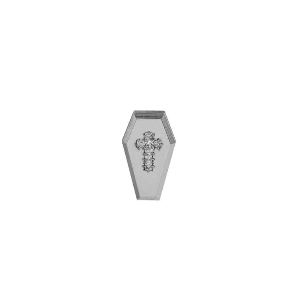 Hallowmas - Mischief Coffin Cross with Zirconia Gemstone - product image 3