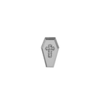 Hallowmas - Mischief Coffin Cross with Zirconia Gemstone - product image 3
