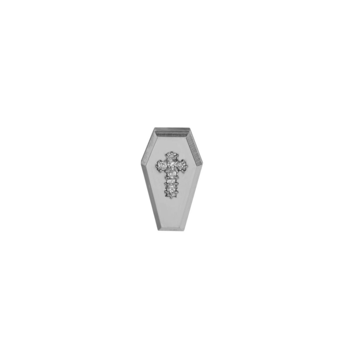 Hallowmas - Mischief Coffin Cross with Zirconia Gemstone - product image 3