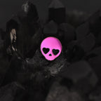 Hallowmas - Sweetheart Skeleton Titanium Ear Studs - Pink