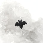 Hallowmas - Dark Gothic Bat Internally Threaded Stainless Steel Lip Ring - product image 5