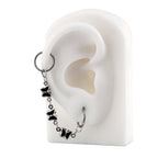 Black Oil Slick Gothic Butterfly Earring Set - product image 4