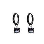 Paws & Purrs - PAIR OF Cute Cat Stainless Steel Earrings - product image 4
