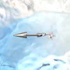 Spike & CZ Rocket Titanium Helix/Lip Studs - Spike & CZ Rocket Titanium Helix