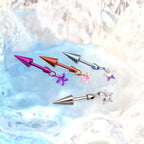 Spike & CZ Rocket Titanium Helix/Lip Studs - product overview