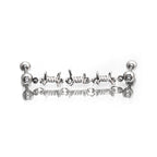 Knotted Bondage Double Hole Stainless Steel Ear Studs - product image 4