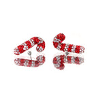 Christmas - Large Candy Cane Stainless Steel Ear Studs - product image 4