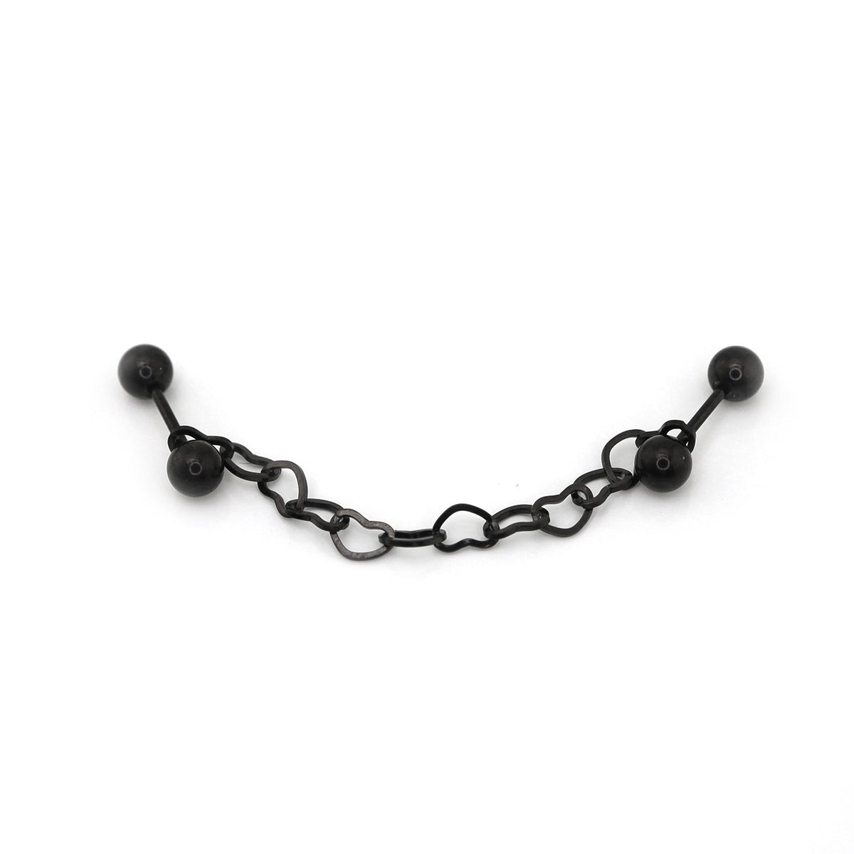 Black Heart Chain Stainless Steel Ear Chain - product image 5