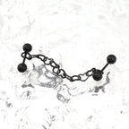 Black Heart Chain Stainless Steel Ear Chain - product image 4