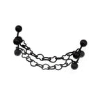 Black Heart Chain Stainless Steel Ear Chain - product image 2