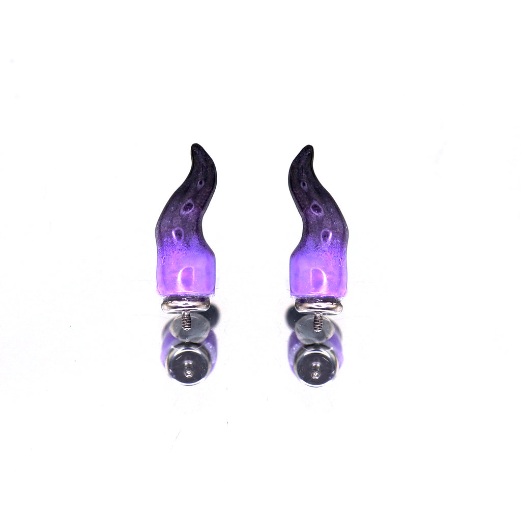 CRUX - Purple Satan Demon Titanium Helix Studs - product image 2