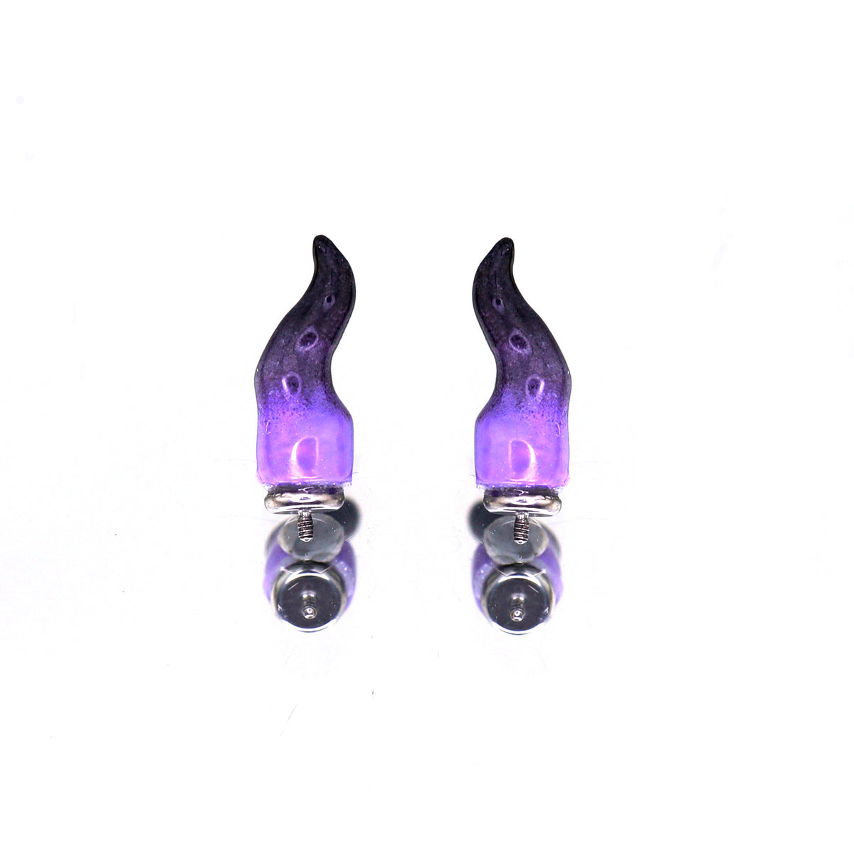 CRUX - Purple Satan Demon Titanium Helix Studs - product image 2