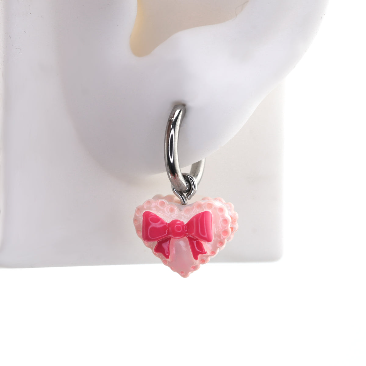 Star Baker - Cute Heart Cake Stainless Steel Earrings - product image 3
