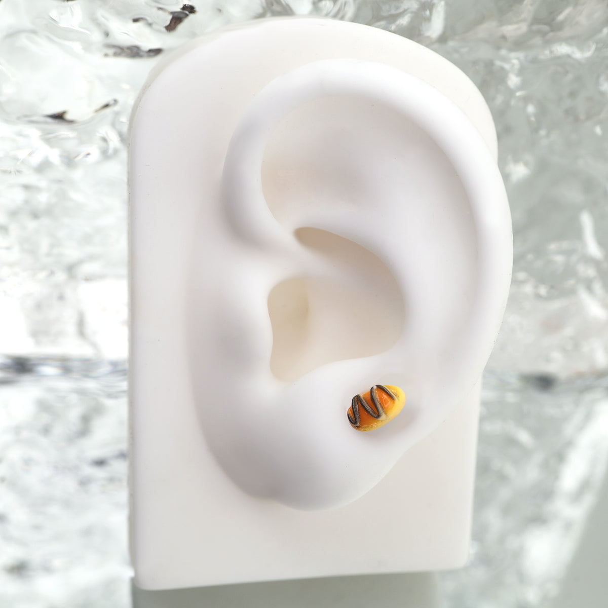 Star Baker - Chocolate Croissant Stainless Steel Ear Studs - product image 6