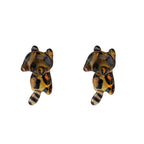 Paws & Purrs - Lazy Ginger & Spotted Tabby Cat Flat Back Studs - Bengal cat