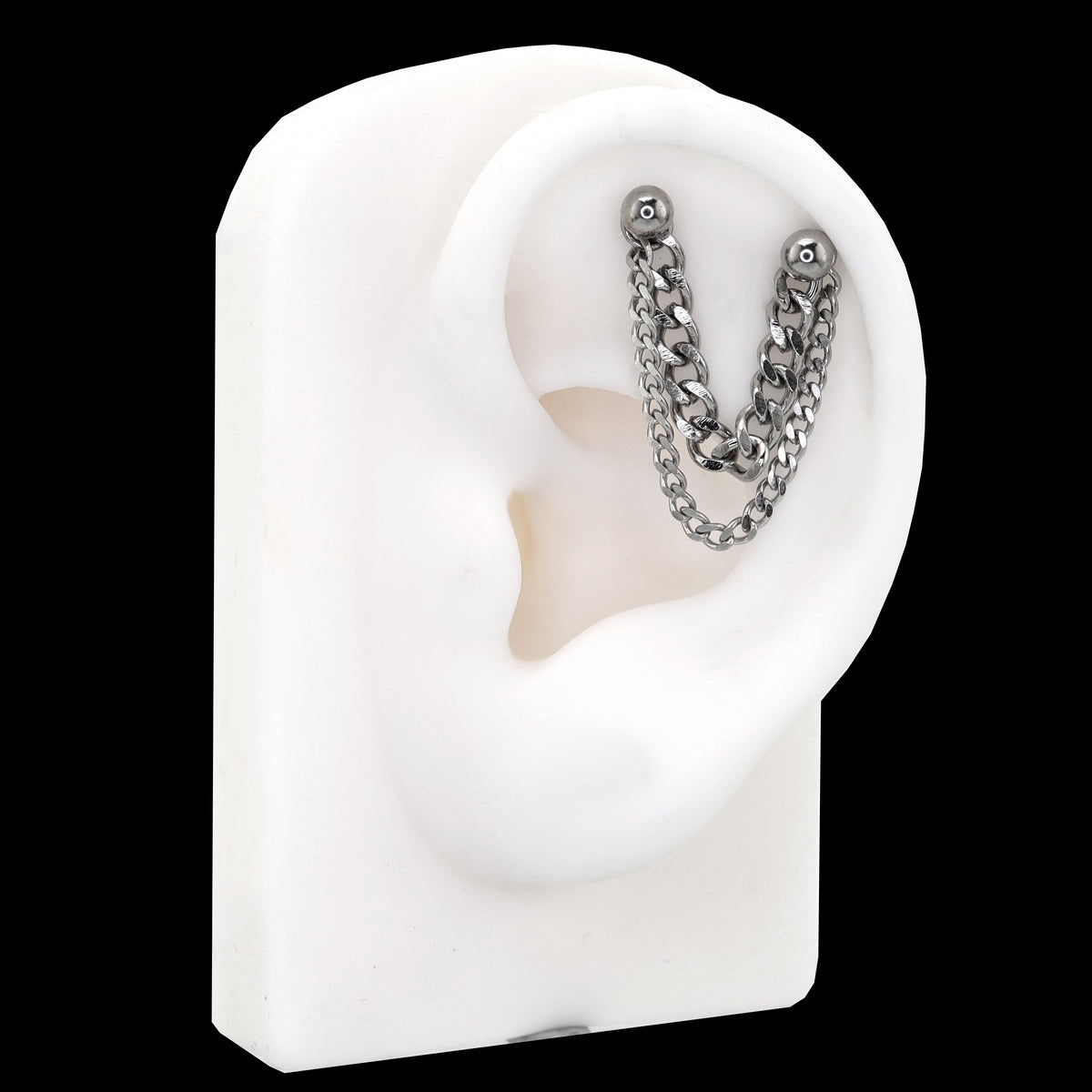 Punk Subculture Stainless Steel Ear Chain - product image 3