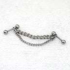 Punk Subculture Stainless Steel Ear Chain - product image 4