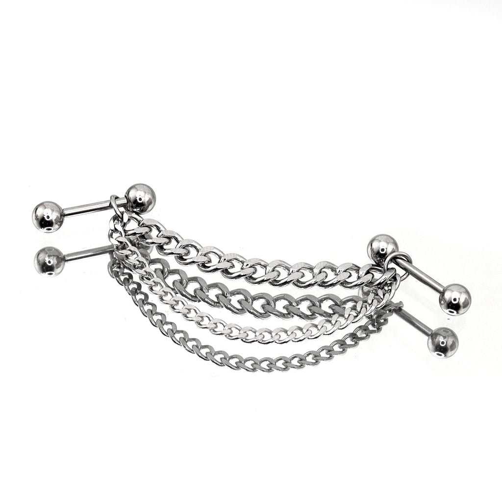 Punk Subculture Stainless Steel Ear Chain - product image 5