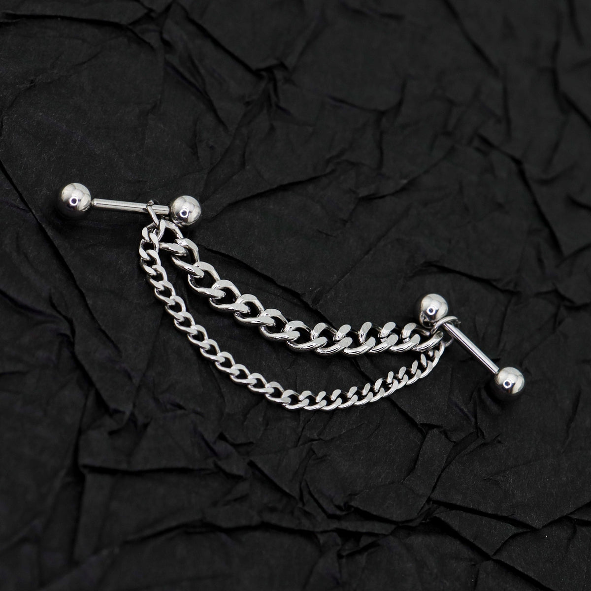 Punk Subculture Stainless Steel Ear Chain - product image 6