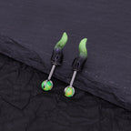 CRUX - PAIR OF Satan Demon Horn Titanium Cartilage Studs - product image 5